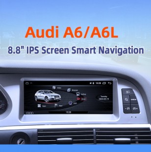 Android 10,0 sistema 8 Core Radio de coche DVD GPS pantalla táctil, integrado para Audi A6 / A6L 2005-2011